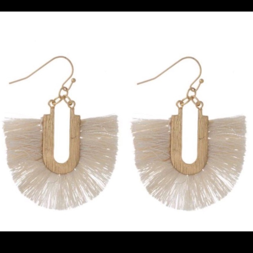 Ivory Tassel Earrings NVT